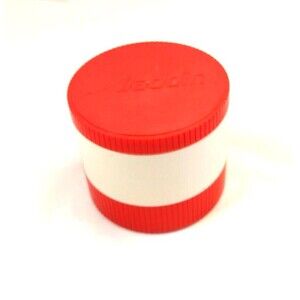 Vintage ALADDIN INSULATED Food Container Hot Cold Lid Orange